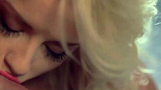 milf gives sexy blowjob leading to facial