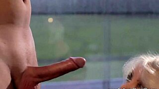 milf gives sexy blowjob leading to facial