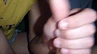 i jerk my guy off until he cums in my mom's bed when she's away