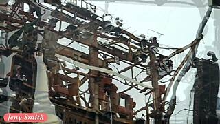 Jeny Smith Teases Big Ass In Tight Suit During Public Casting