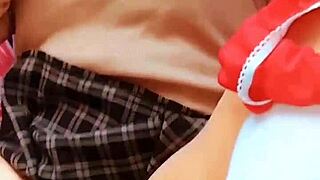 latina teen gets outdoor creampie after hot sucking