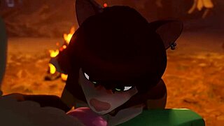 Yo, watch this furry hottie suck hard!