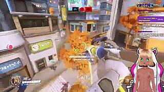 vtuber lewdneko gets spanked while playing overwatch part 2