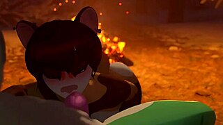 Yo, watch this furry hottie suck hard!