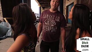 British CFNM babes totally roast a guy with a tiny cock.