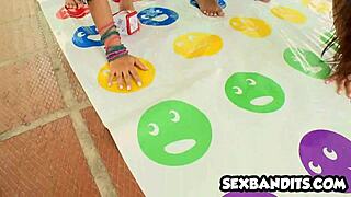 Intensely fucking these two hot Colombian Latinas with big tits and asses in part 10