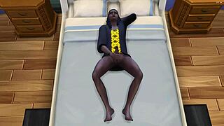 Indian stepmother goes to her stepsons room to apologize for arguing with him because he caught him masturbating.