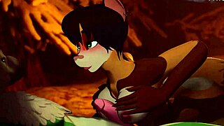 Yo, watch this furry hottie suck hard!