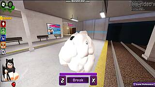 i'm playing whoreblox game and getting gangbanged with cumshots everywhere, it's so intense