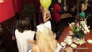 Gorgeous Chicks Having A Lot Of Fun With Guys In Group Sex