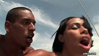 Hot Ebony Babe Jessica Has Anal Sex On Yacht
