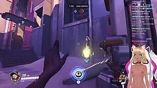 vtuber lewdneko gets spanked while playing overwatch part 2