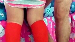 Mexican students fuck after class with blowjob and riding