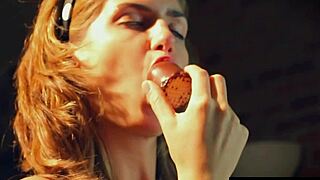 Why smear cream on those big tits and pussy?