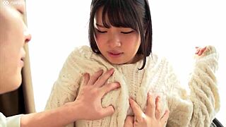 just chilling with hana, a cute japanese girl with huge breasts, having wild fun at nanairo co