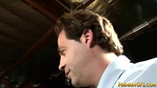 Did this teen brunette get fucked hard with cumshot and blowjob?