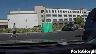 Chubby Blonde Works Up A Sweat Sucking 7 Dicks