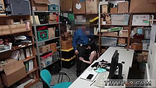 Caught Red-Handed: Petite Teen Suspect Nabbed by Store Associate in Office?