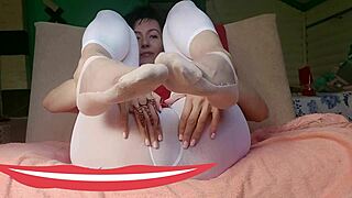 Hey, wanna see my mistress's hairy wet cunt and slender legs?