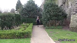 Unfaithful British Milf Lady Sonia Unveils Her Big Breasts