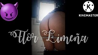 Peruvian Woman Plays with Dildo Alone at Work