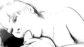 Cartoon Take on Me Blowjob by Nymphomaniac!