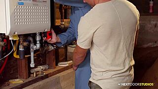 Married Handy Man Explores Gay Fantasies With Monster Cock 😏