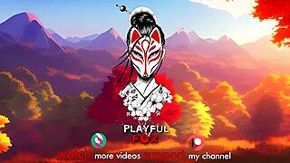 Russian MILF Myriam in Outdoor Rough Costume Play with Big Tits