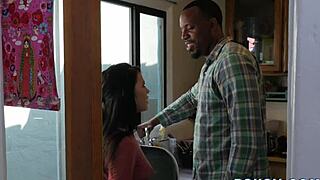 Is This Plump Black Pornstar Getting Banged Hard with a Cumshot?