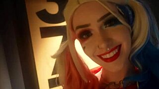 Harley quinn gets her pink pussy destroyed by joker with rachel luxe