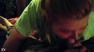 My ex girlfriend surprised me with deepthroat in our homemade session.