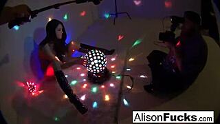 Look at sexy Alison Tyler, the tall brunette babe with big tits and ass, nude and solo