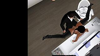 Wow, a quickie sex at the christmas office party!