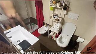 guy gets spied on in the shower while jerking off, not his brother watching