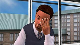 Redhead's Emotional Office Fantasy With Cumshot