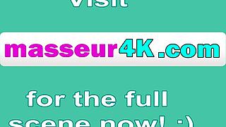 teen gets a sensual massage from the masseuse