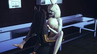 hey, wanna join anubis dogboy and mew catboy for hard bunnyboy threesome action? sissy vibes all over!