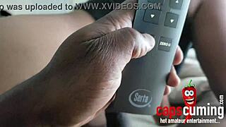 Morning shenanigans with her big ass ebony grinding and fingering