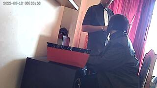 emotional office encounter sucking the boss's big cock and swallowing cum