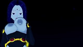 raven horny big thighs joi and facial in dark forest teen titans?