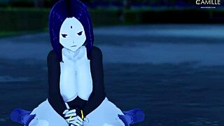 raven horny big thighs joi and facial in dark forest teen titans?