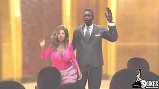 showering my thick booty stepmom with special cum attention