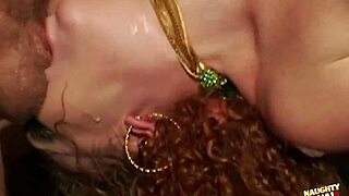 catching the kinky blonde outdoors leads to intense threesome