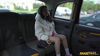 i'm the petite london teen teasing the driver before taking his huge cock in the fake taxi
