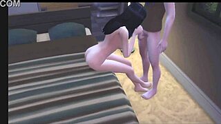 perra follando con su hermanastro in the sims 4, so hot