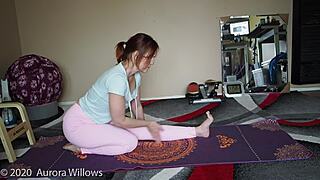 Yoga Lesson With A Seductive Twist