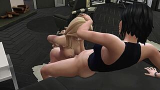 Feeling the Intensity of a Quick Facefuck with Futa in The Sims 4