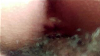 My girlfriend's asshole begs for penetration on the squeaky bed!