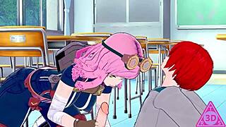 Koikatsu Mei Hatsume and Shoto Todoroki Hentai Action with Blowjob, Handjob, and Cumshot Gameplay! So Horny, Man, Uncen... Uh, Uncensored Stuff!