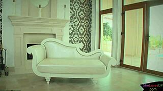 Brunette spreads her asshole for cock